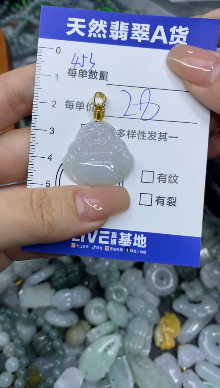 颈饰未镶嵌翡翠天然翡翠A货批量多样性发一件