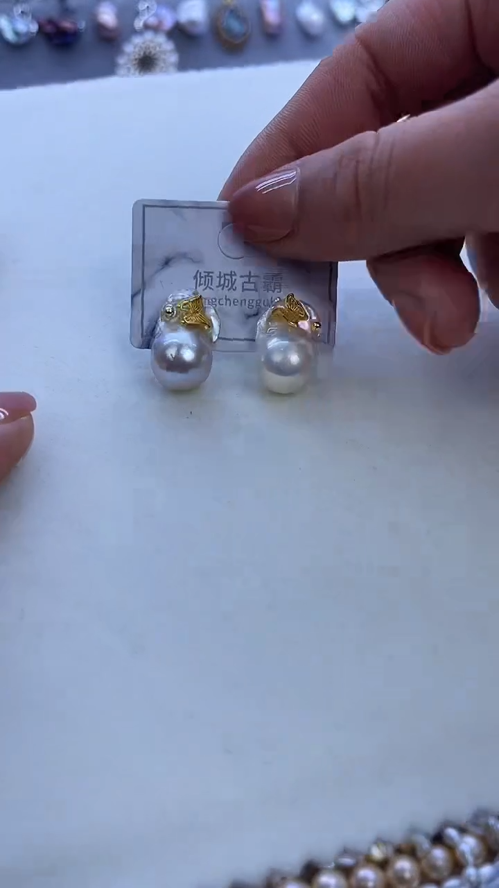 【闪购商品】淡水珍珠耳饰未镶嵌496