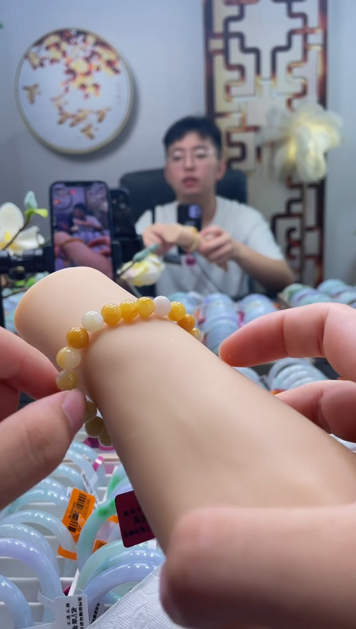 未镶嵌手镯翡翠手串随机