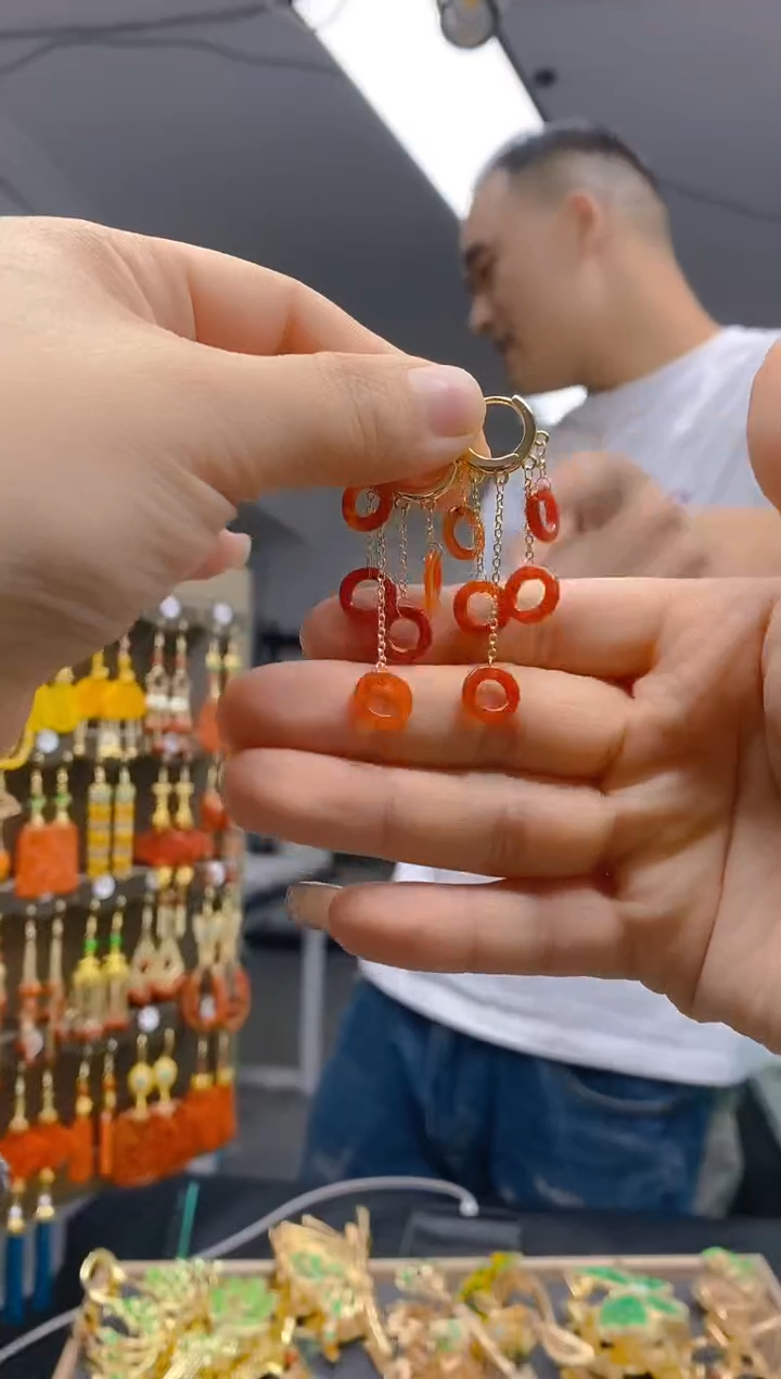 【闪购商品】翡翠耳饰合金0169翡翠耳包