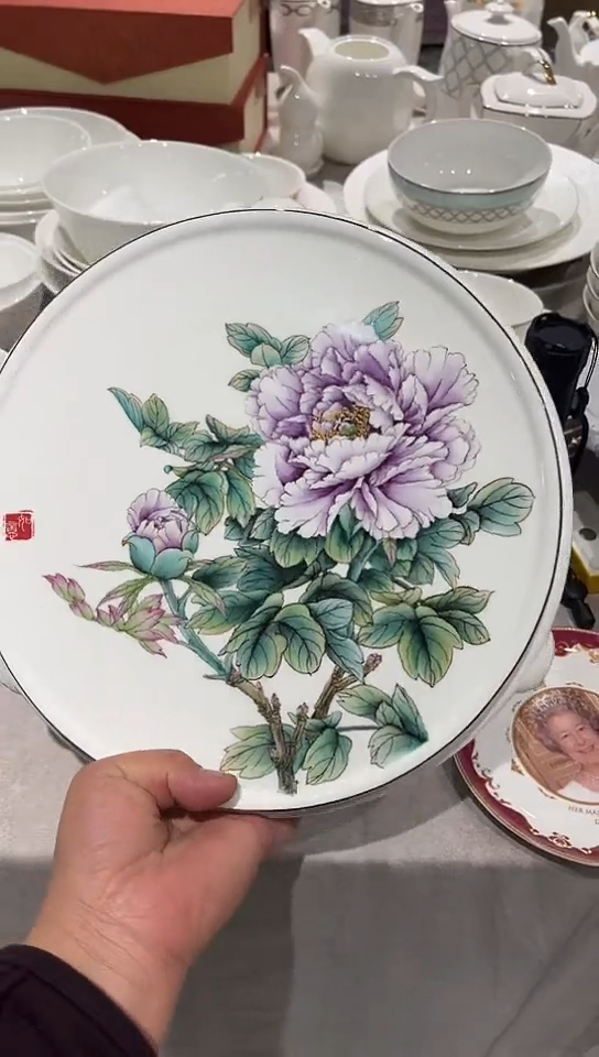 瓷茶盘微瑕隆达骨瓷