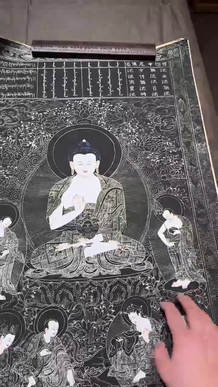 卷轴画【主播精品】高端卷轴画——唐卡释迦摩尼222