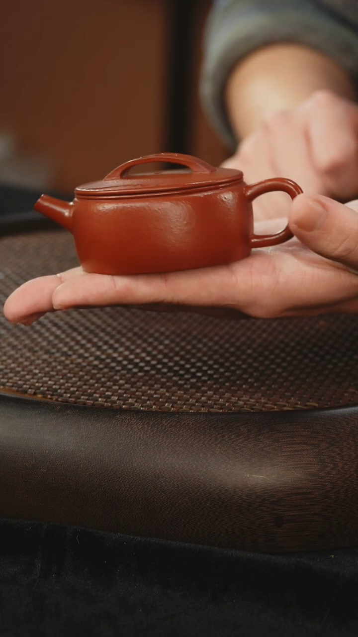 茶壶紫砂汉瓦 朱泥