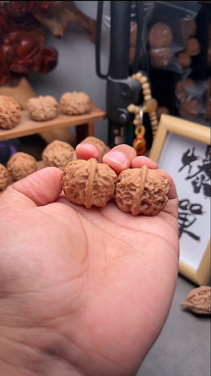 吊坠文玩核桃战马元宝34