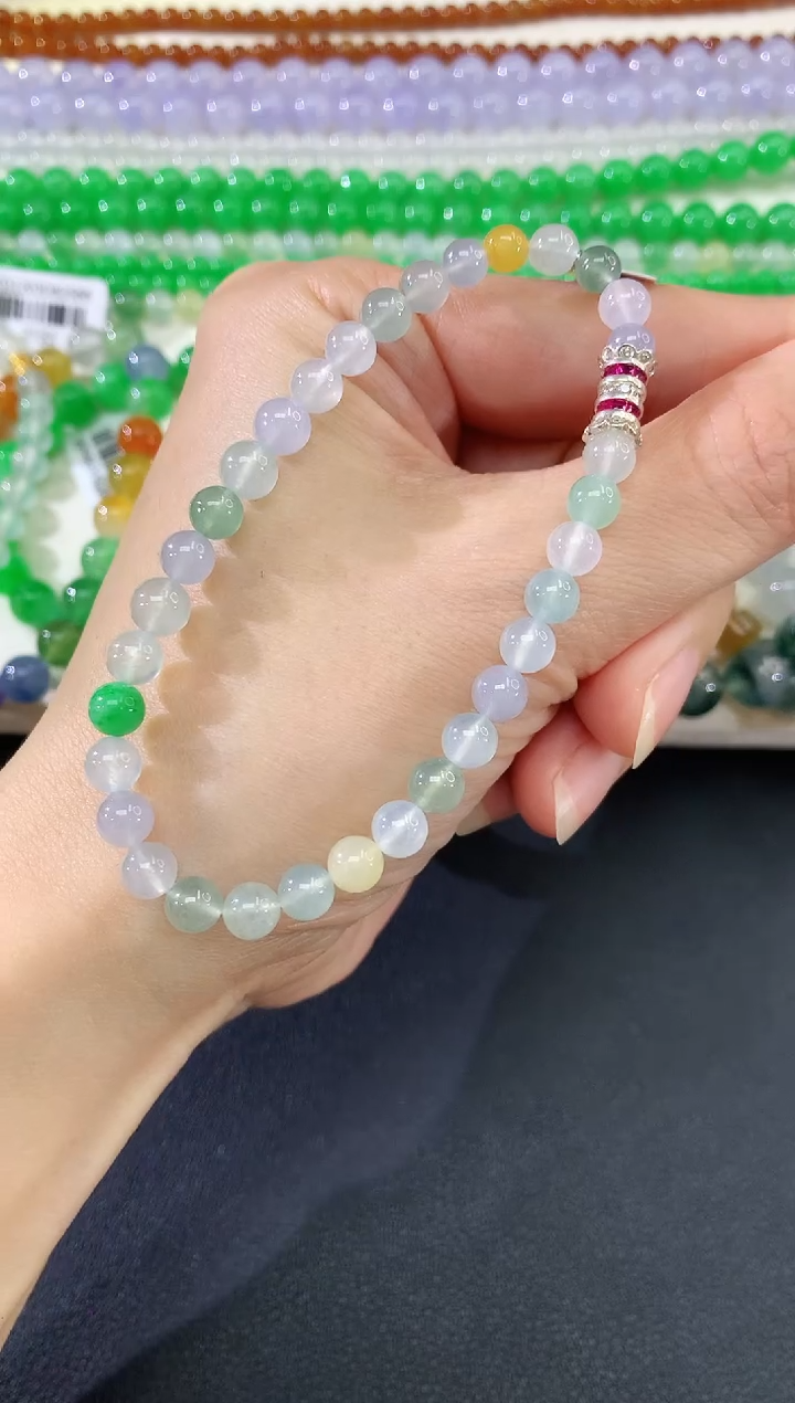 未镶嵌手串翡翠84|