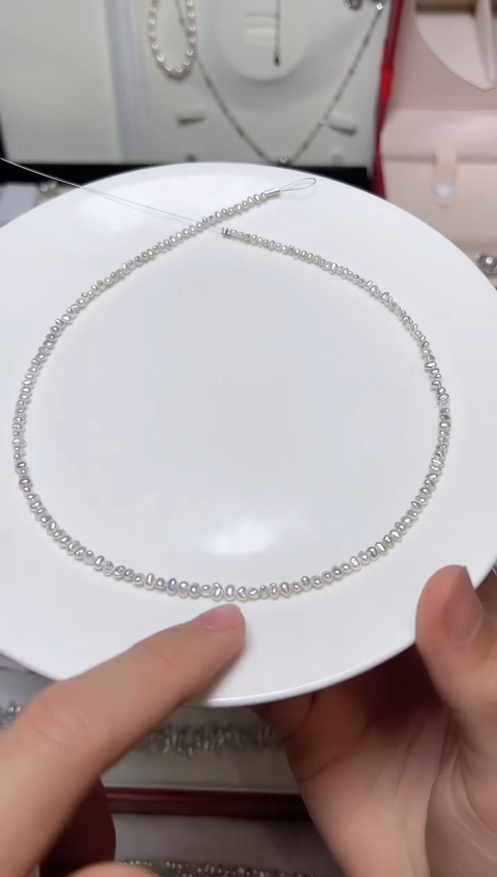 【闪购商品】海水珍珠项链银S925镶嵌786