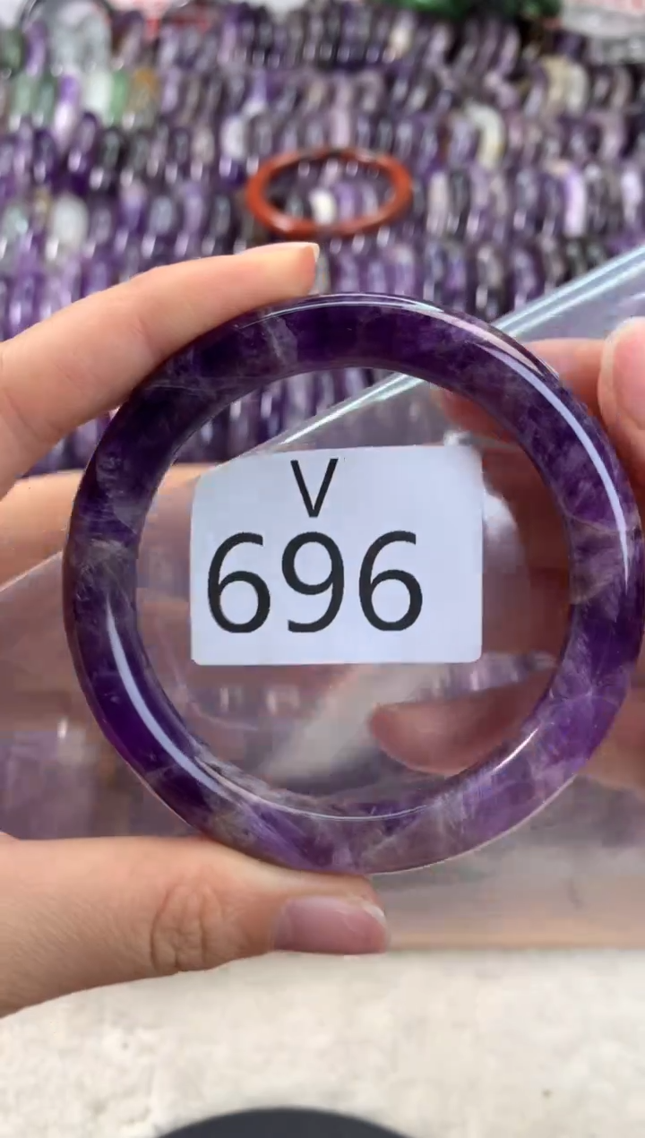 【闪购商品】水晶水晶手镯V未镶嵌696-57