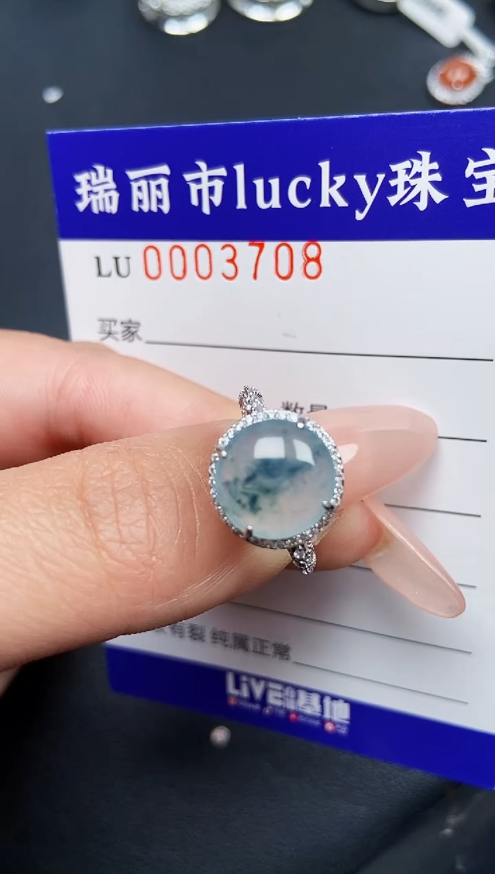 【闪购商品】翡翠颈饰银S925镶嵌3708