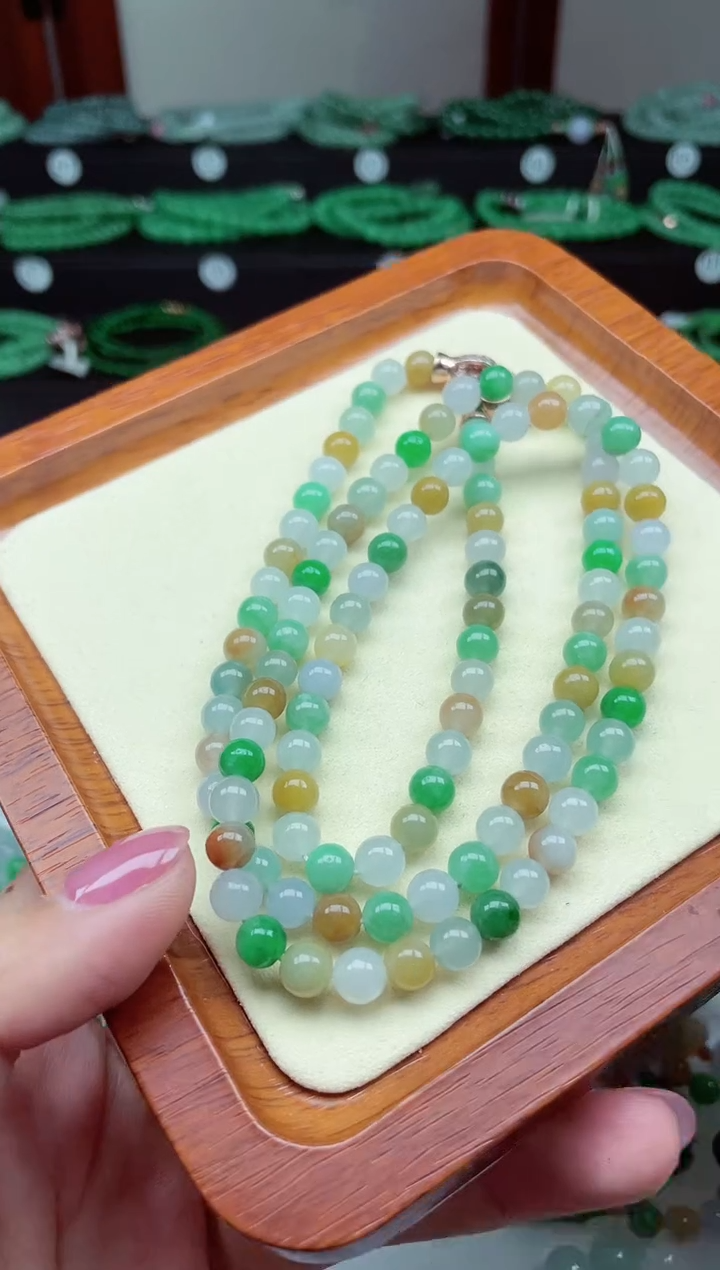 【闪购商品】翡翠手链未镶嵌缅甸翡翠 卡6.6