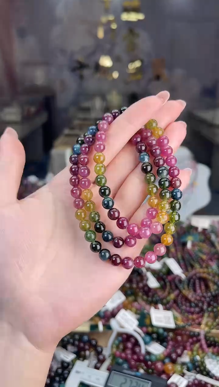 【闪购商品】碧玺/未镶嵌6mm+碧玺多圈多样性发货