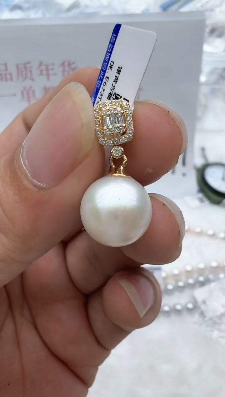 【闪购商品】淡水珍珠颈饰银S925镶嵌非基地发货不带证书