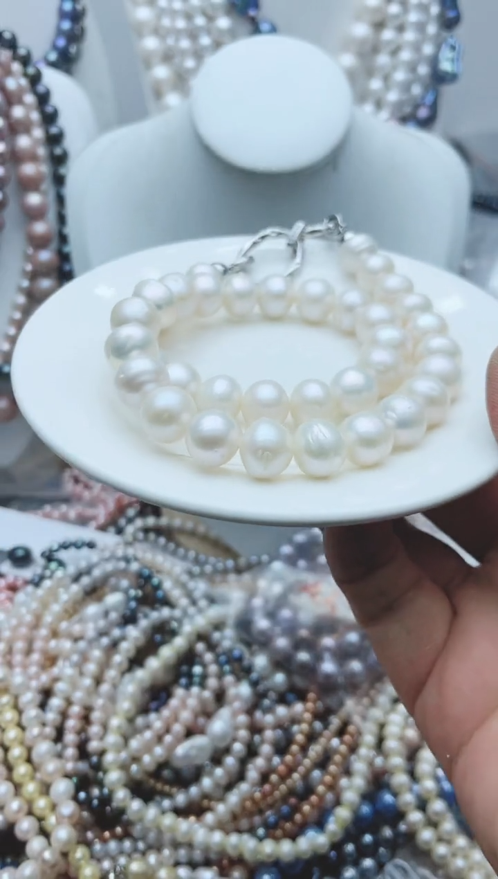【闪购商品】淡水珍珠颈饰钛钢1