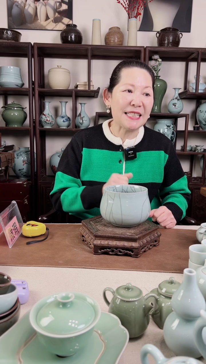 【闪购商品】杯龙泉青瓷 哥窑 钵