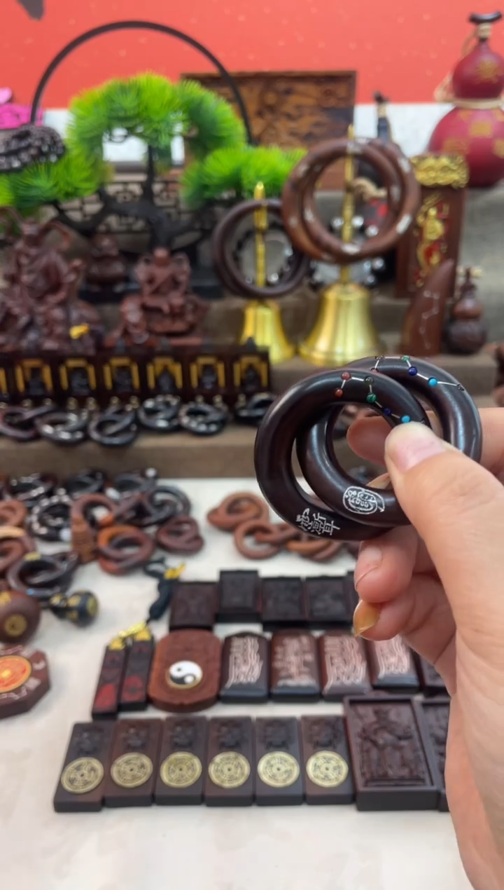 木枣木玉化银粉2.5乾坤圈六七星全品加挂绳