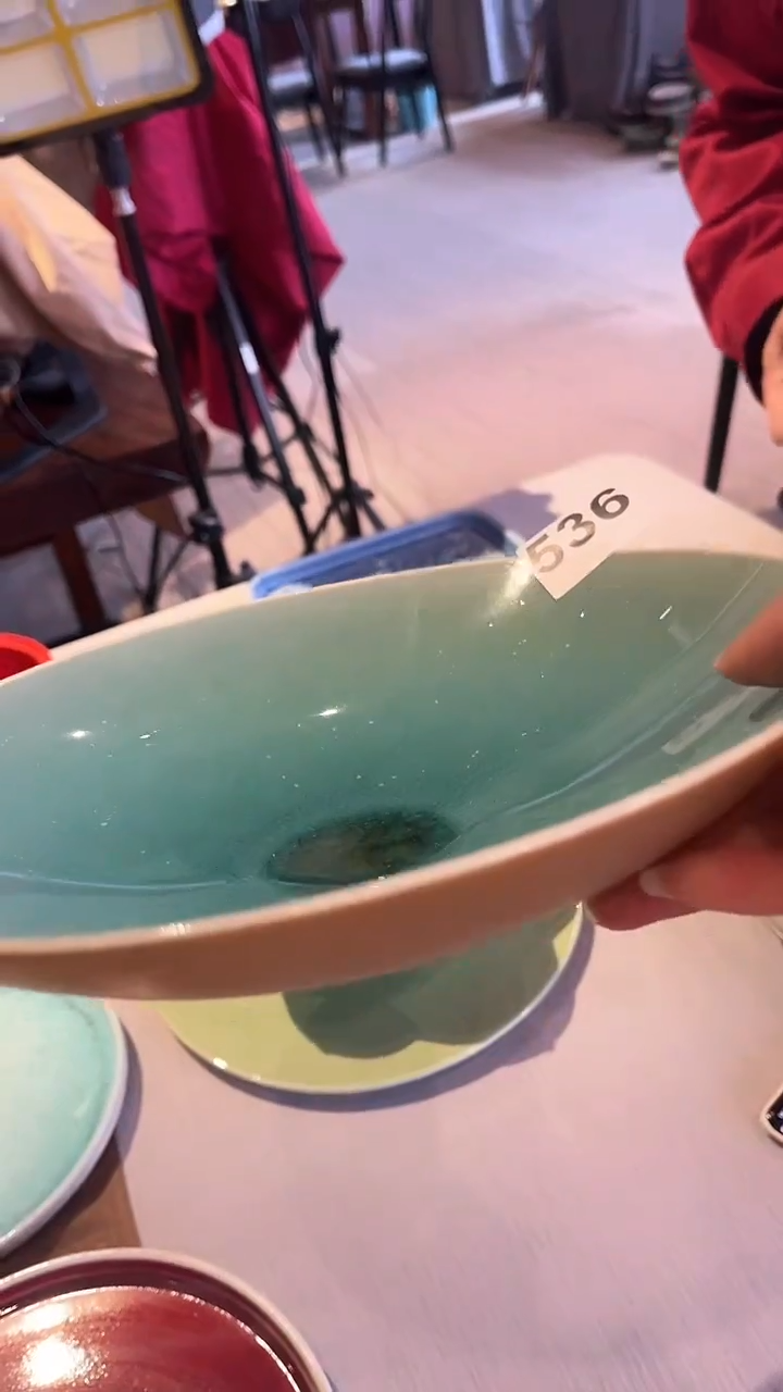 【闪购商品】碗536内玻化结晶小脚锅盘   