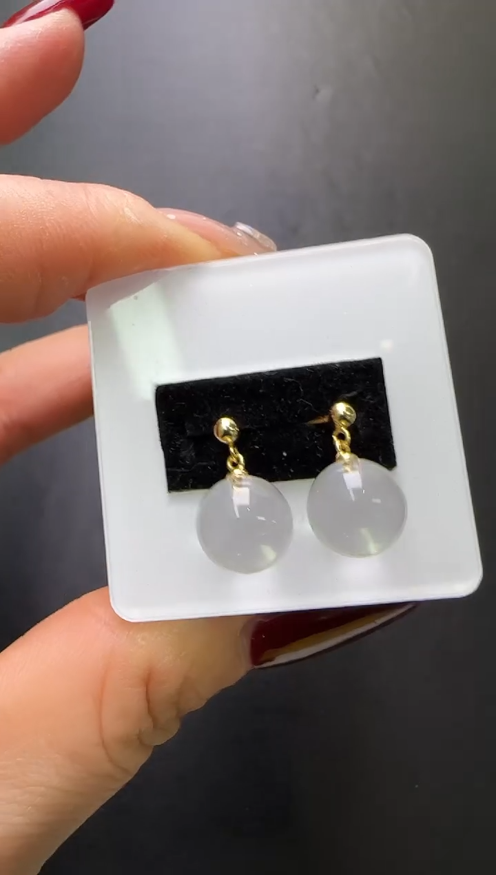 【闪购商品】水晶耳钉未镶嵌白水晶耳钉 M38006