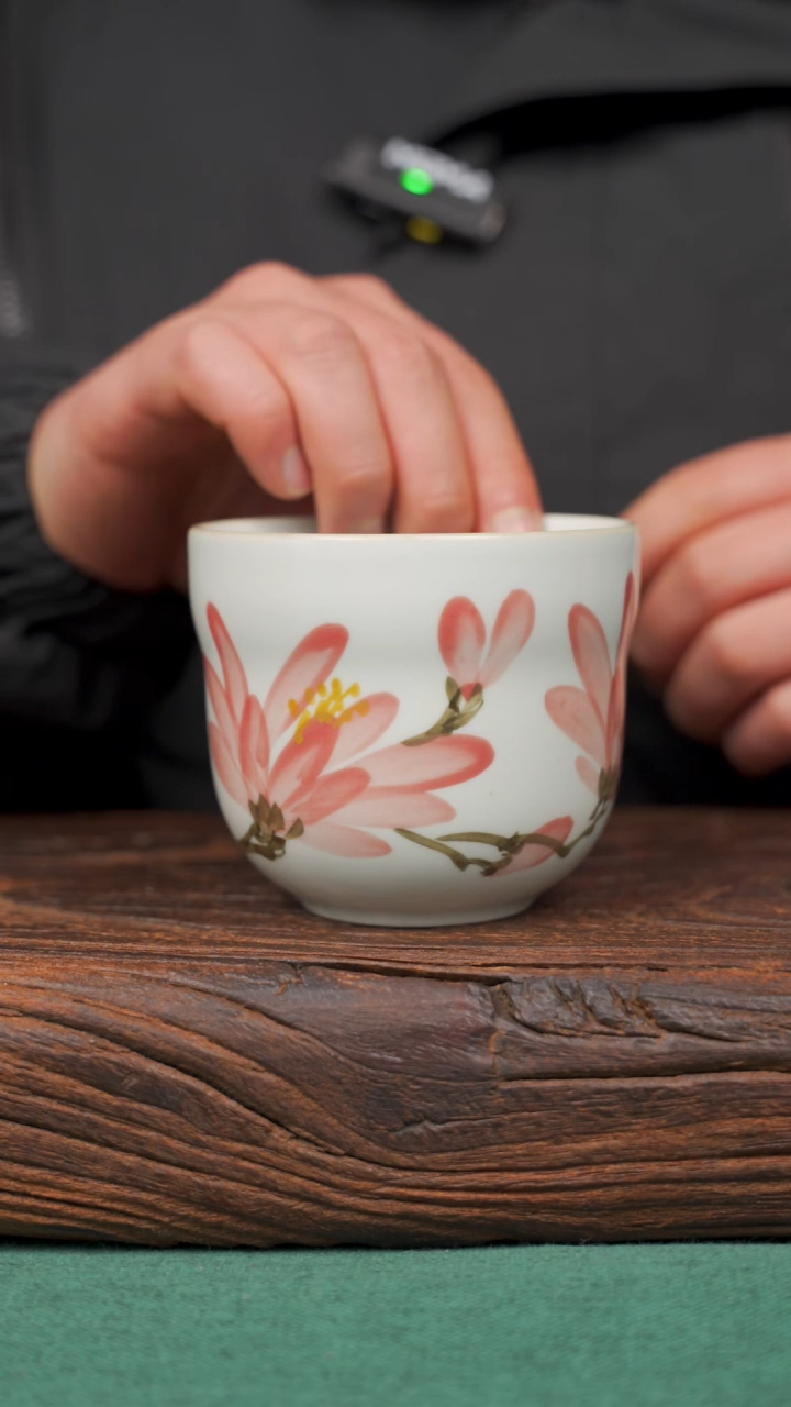 【闪购商品】瓷片91景德镇杯釉下手工手绘瓷器