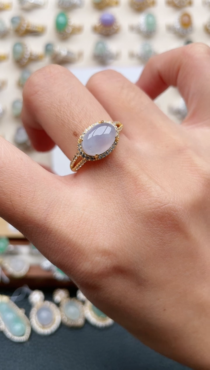 【闪购商品】翡翠戒指银S925镶嵌1111