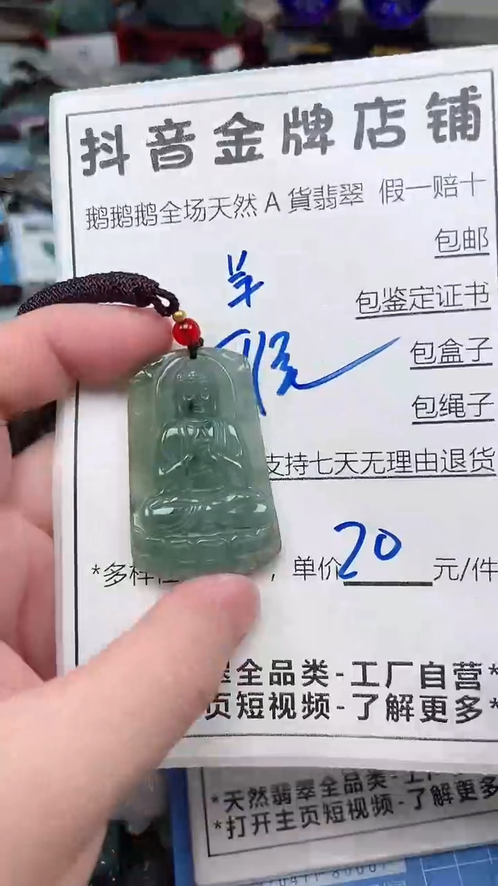 翡翠未镶嵌颈饰全场天然A货翡翠招财玉