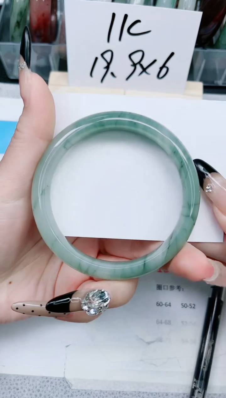 【闪购商品】石英质玉手镯未镶嵌15-63.5