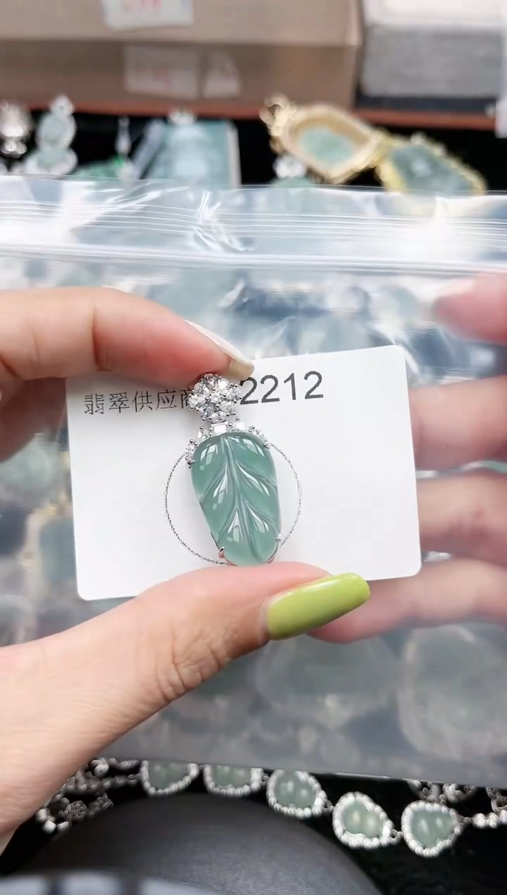 【闪购商品】翡翠颈饰未镶嵌2212赠皮绳
