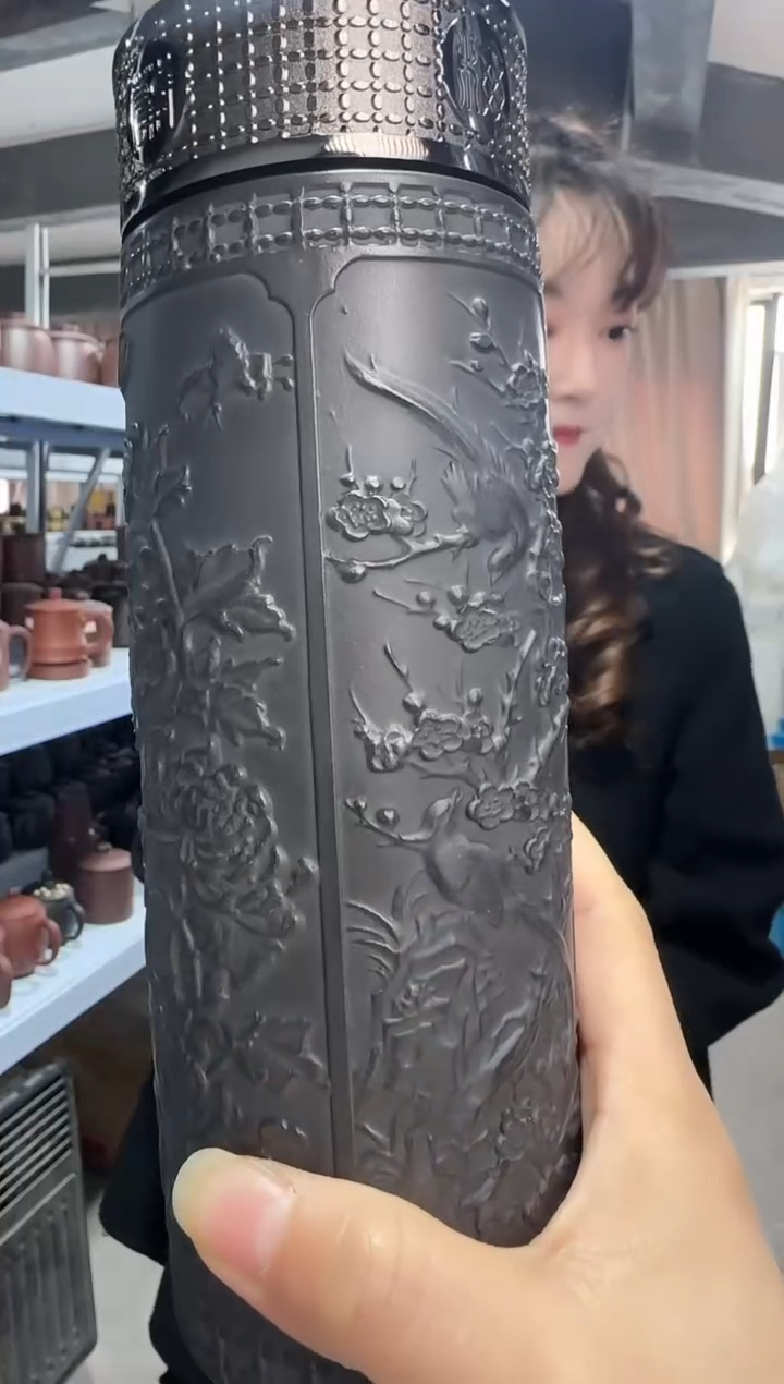 【闪购商品】紫砂盖杯紫砂盖杯石黄保温杯