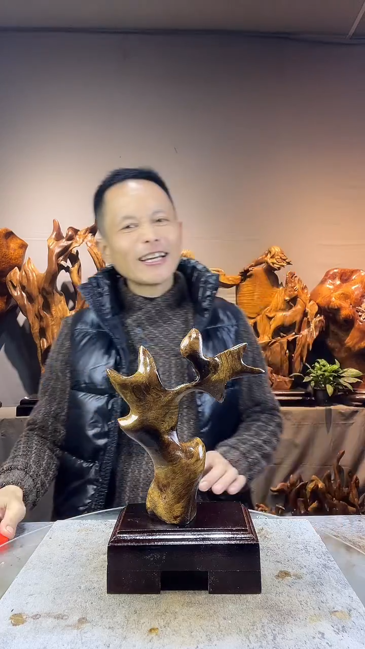 金丝楠阿*小叶桢楠随行摆件56