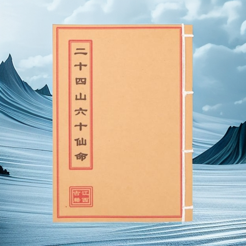 二十四山六十仙命 彩色 手工线装古籍