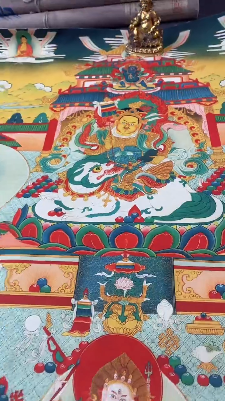 卷轴画王姬藏传唐卡艺术品