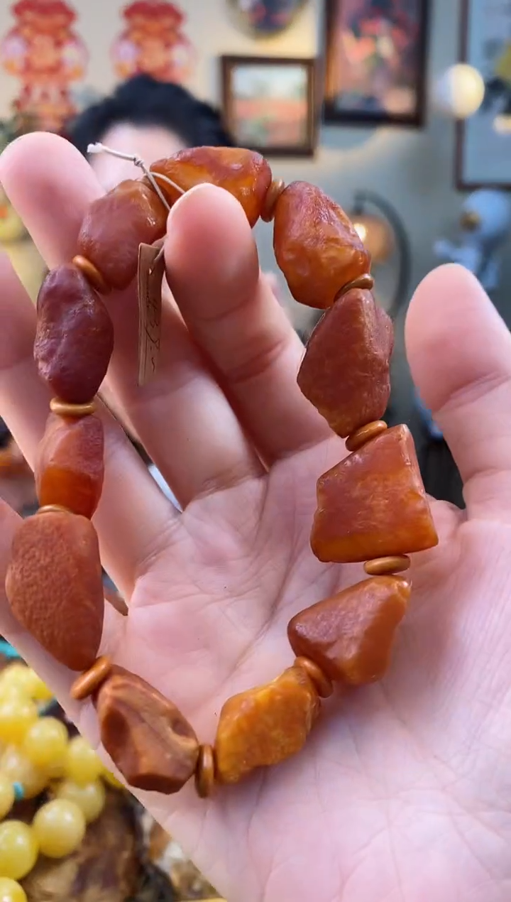 【闪购商品】琥珀手串未镶嵌手串