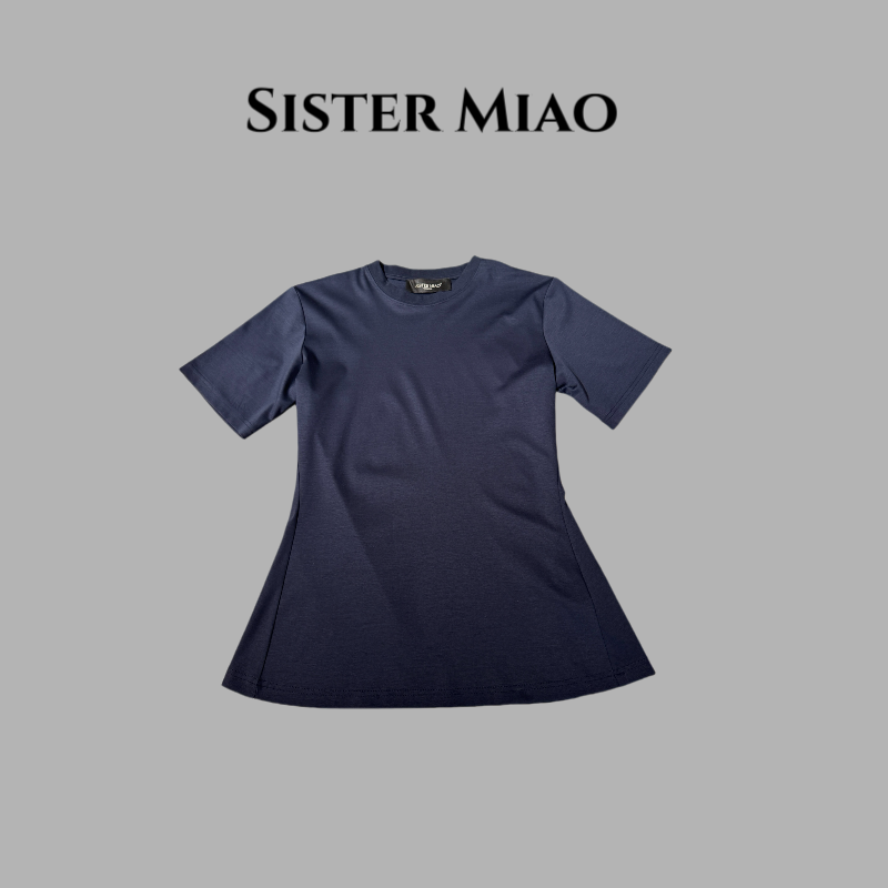 SISTER MIAO•新款时尚百搭高级简轻奢小版收腰短袖夏季ol