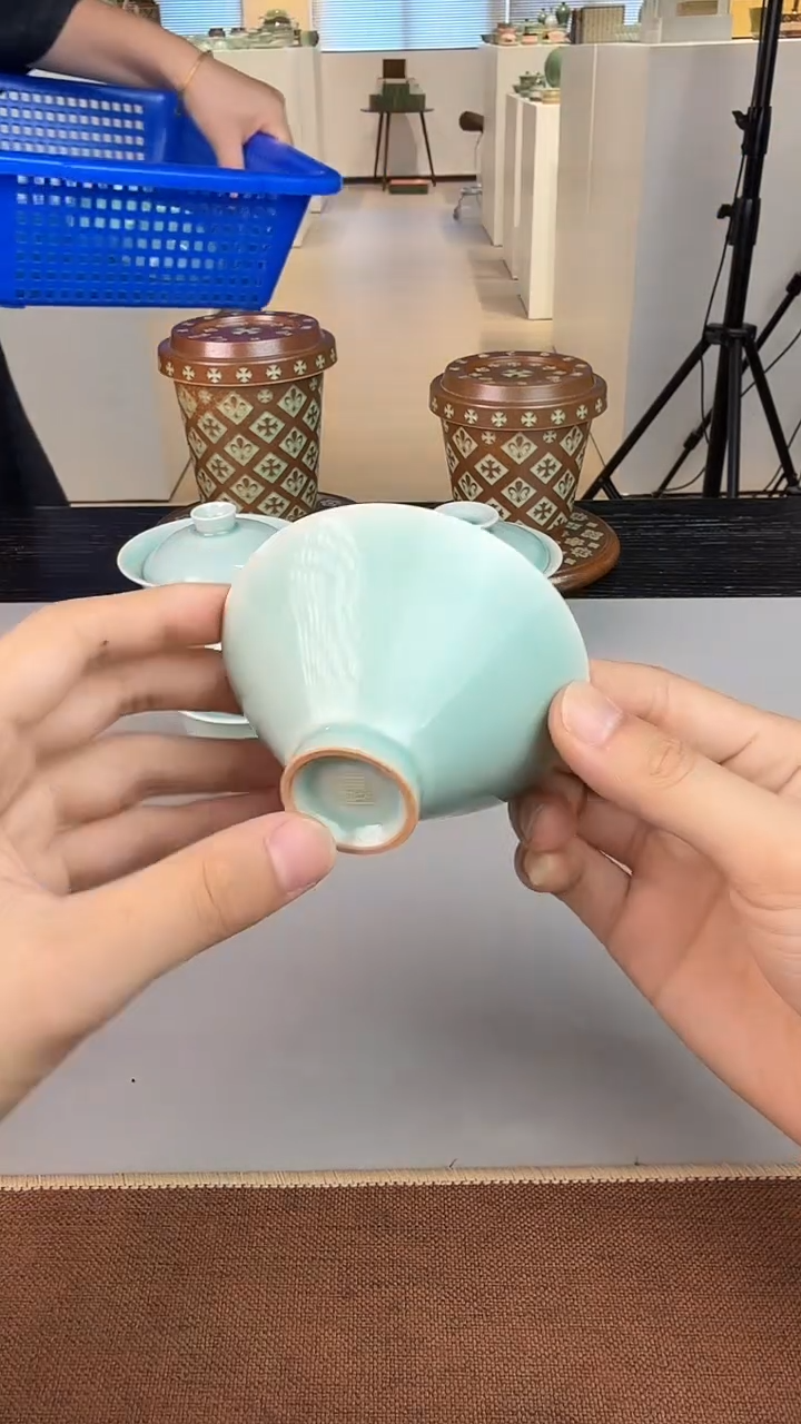 青瓷手工茶器包邮