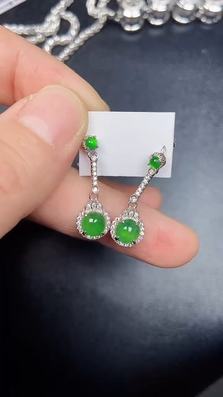 银S925镶嵌戒指翡翠1460