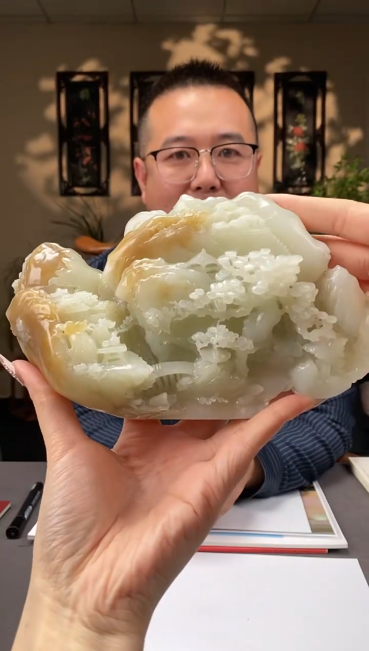 和田玉未镶嵌颈饰C574