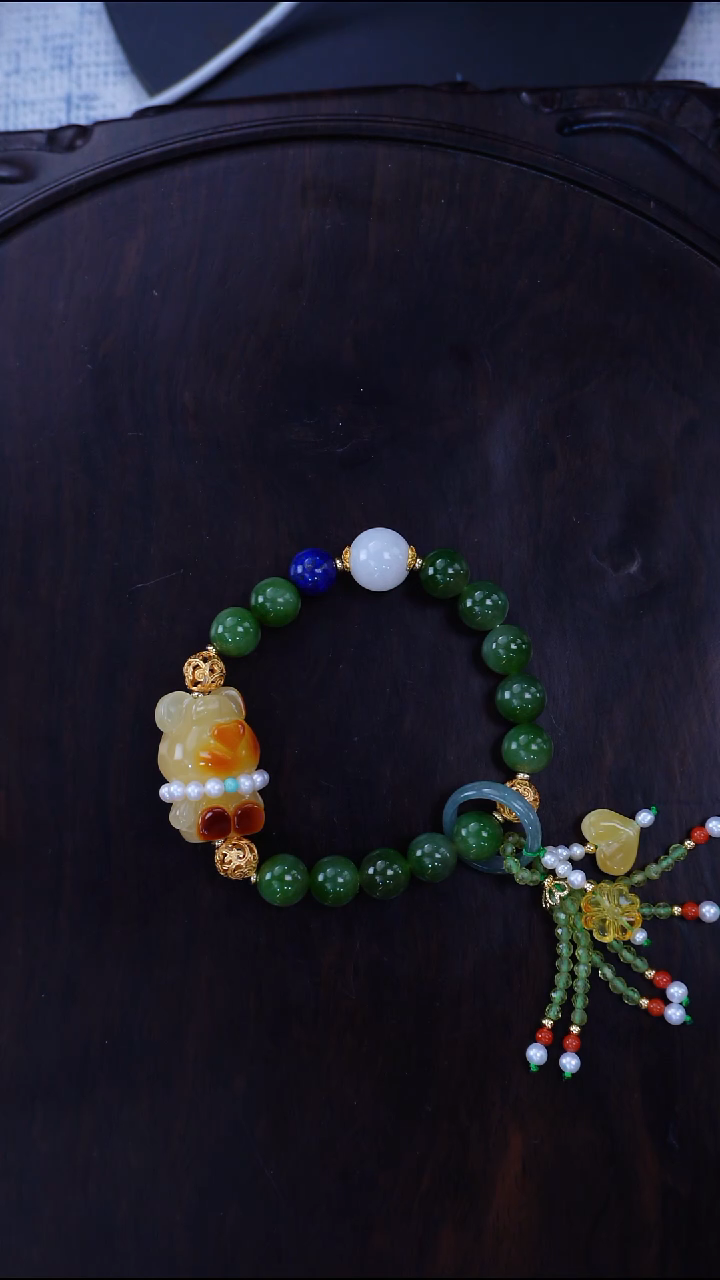 手链琥珀未镶嵌1.4日 多样性发其一