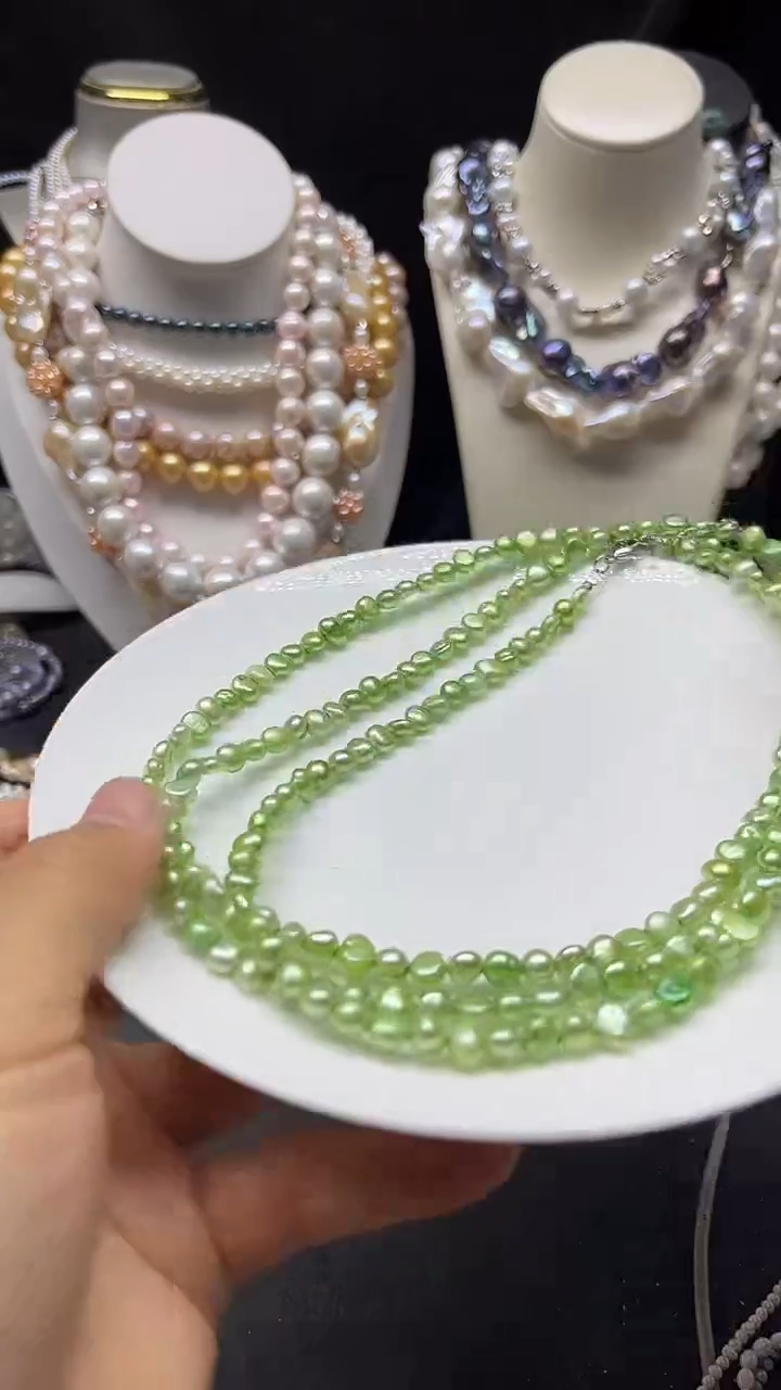 颈饰未镶嵌淡水珍珠多人