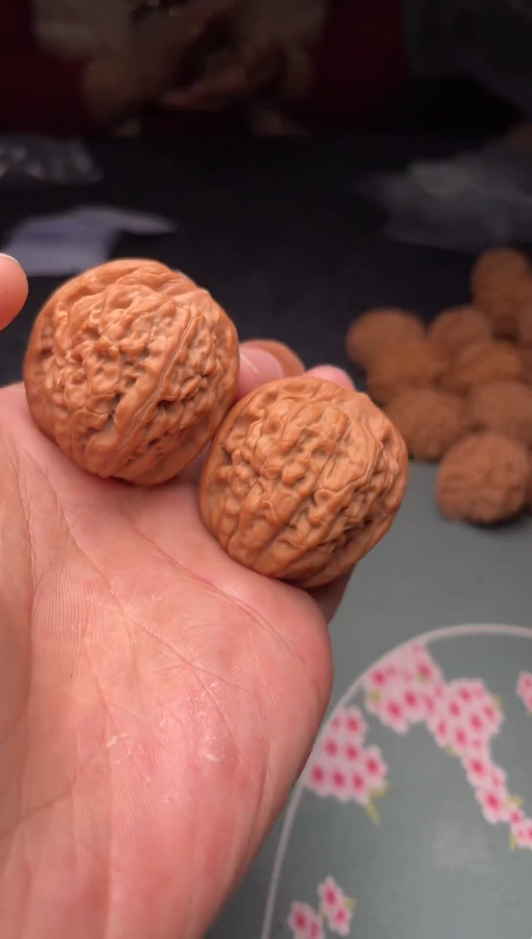 把件文玩核桃a211  莲花   35尺