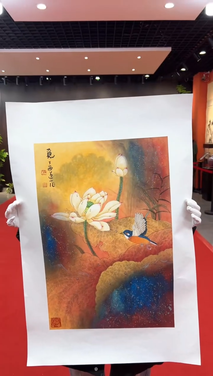 【闪购商品】国画道一李学斌手绘原作B62