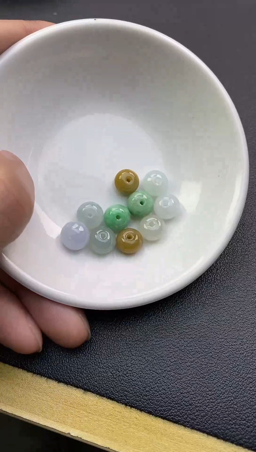 翡翠散珠未镶嵌7天然A货翡翠散珠卡8+
