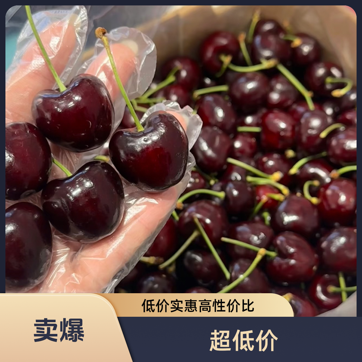 4JD五斤智利空运车厘子桑提娜五斤净重内附果径卡智利