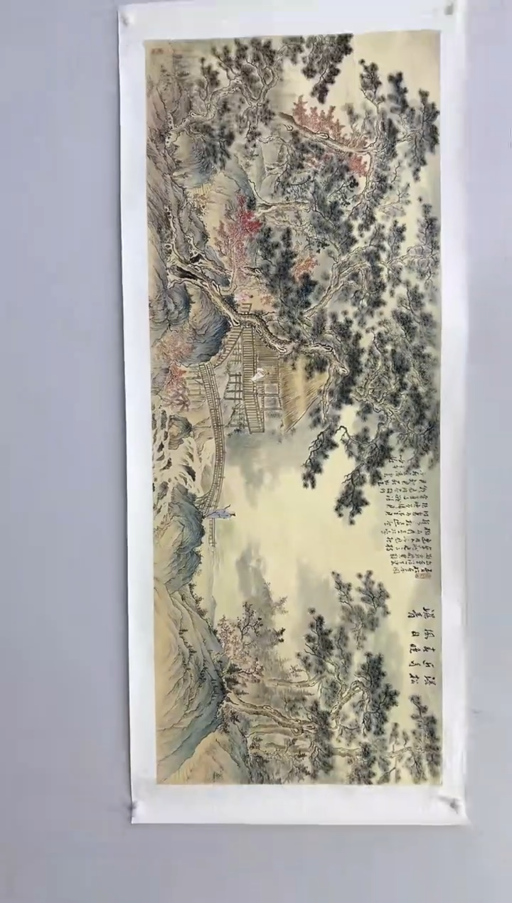 【闪购商品】绘画陈发源-11平尺-国画-宣纸红