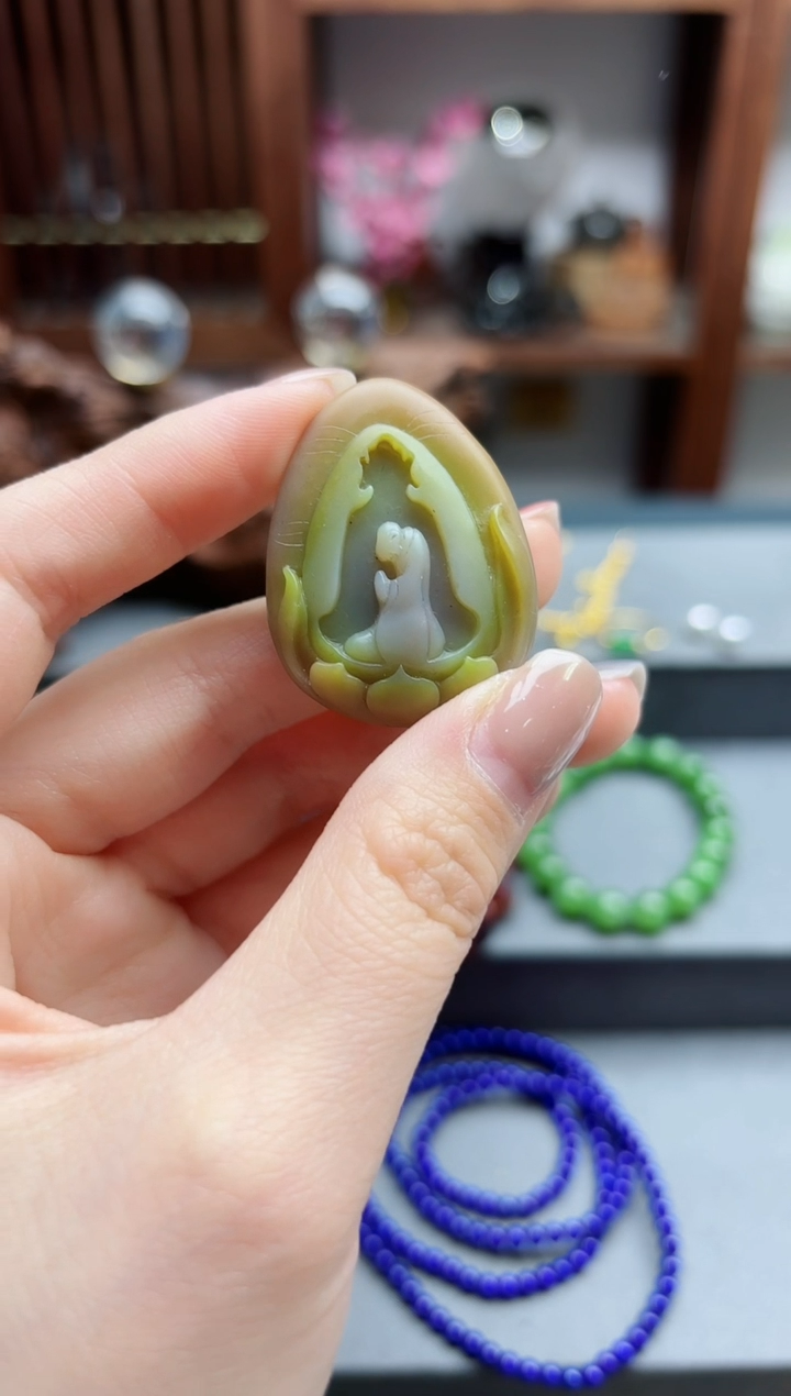 【闪购商品】玛瑙/玉髓未镶嵌颈饰盐源玛瑙悟道吊坠CS编绳