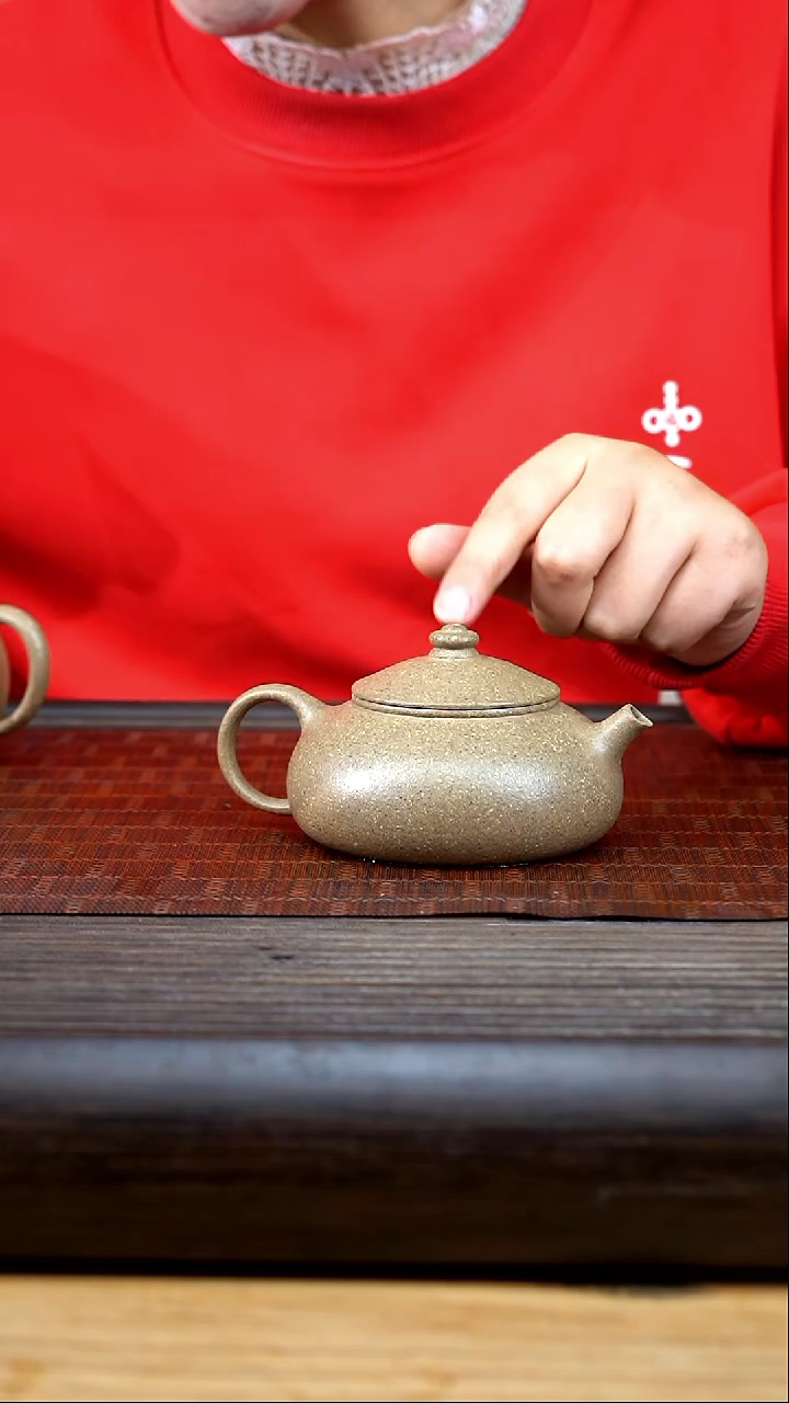 【闪购商品】紫砂茶壶xj 青段 寒江 微瑕不退不换