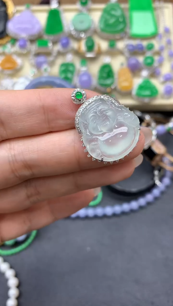 【闪购商品】翡翠颈饰18K金镶嵌439-中国好珍宝