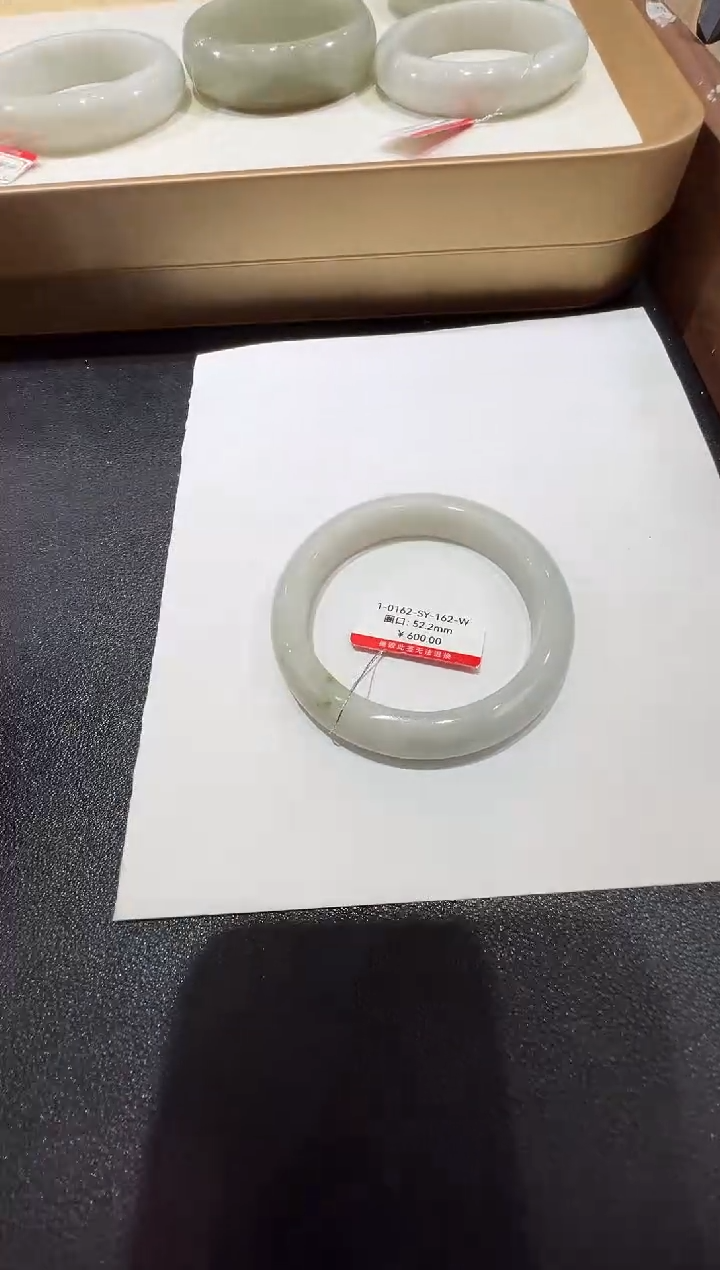 纯天然缅甸A货翡翠手镯52-53mm-162号