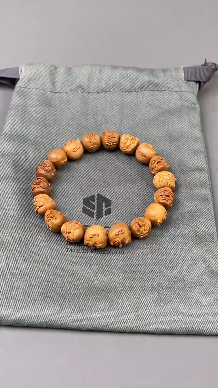 【闪购商品】檀香木手串/手链印度老山檀香1.2 十八罗汉