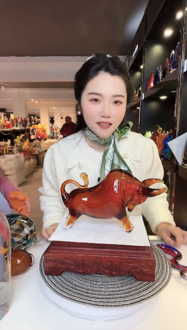 【闪购商品】茶盏琉璃摆件家居摆件