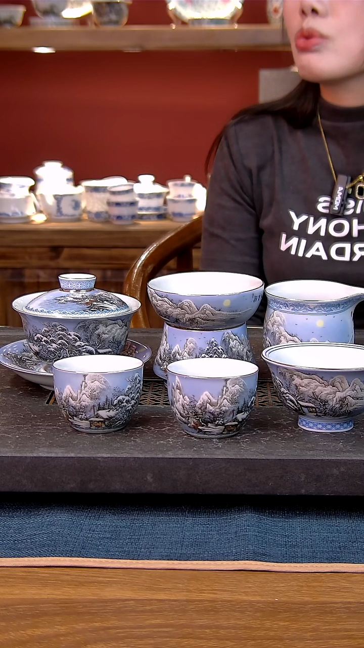 简装家用款6件套 白瓷陶瓷茶具