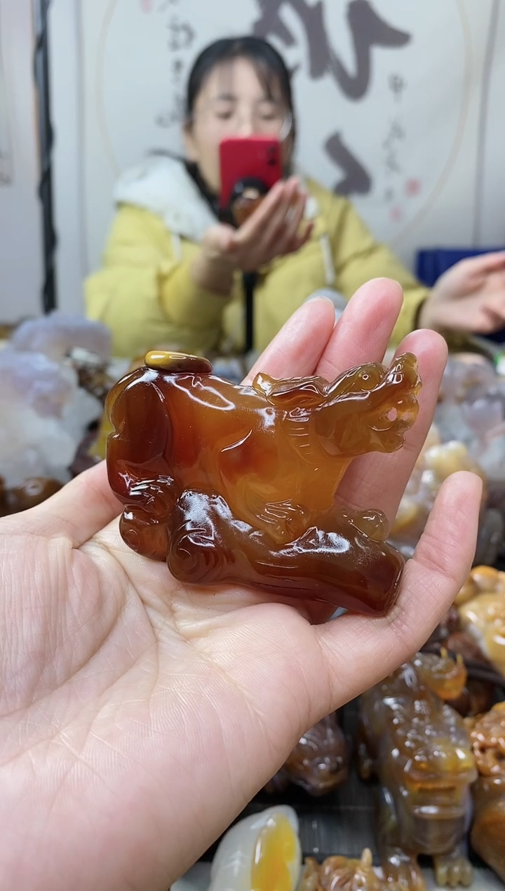 【闪购商品】玛瑙/玉髓手把件未镶嵌0