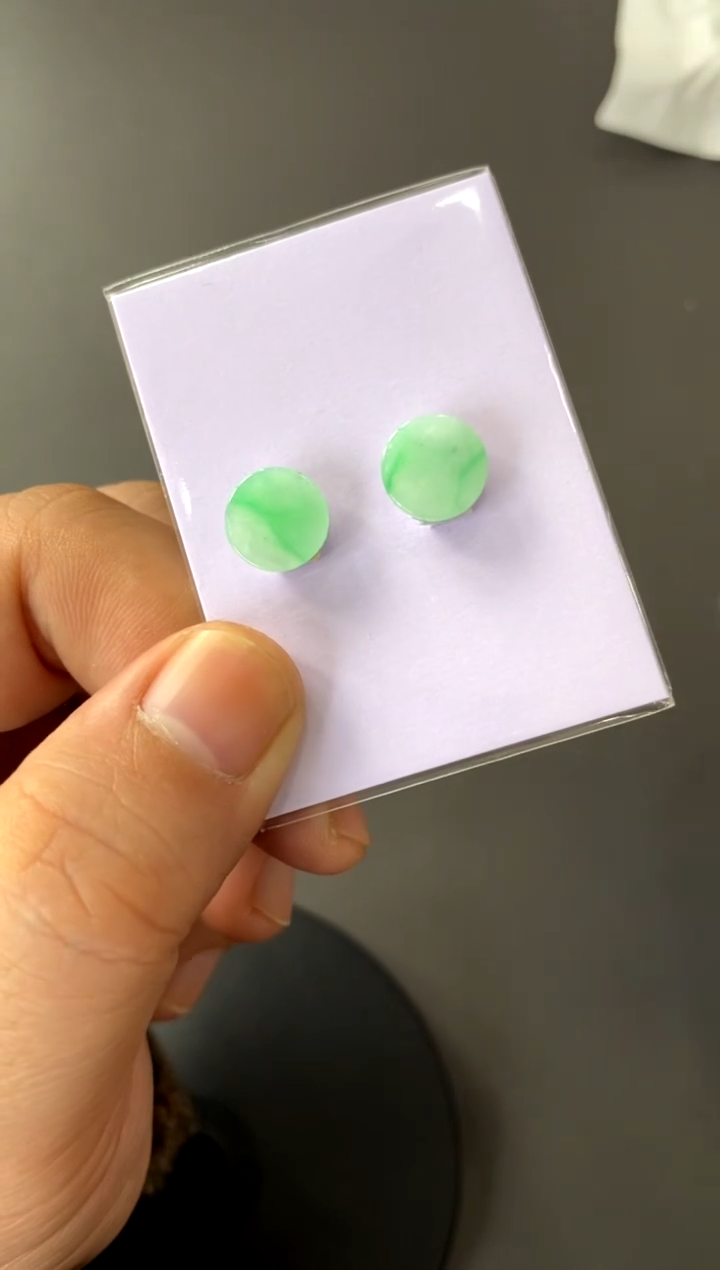 【闪购商品】定制翡翠未镶嵌一对